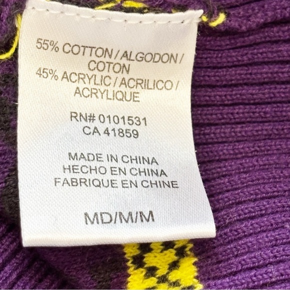 DISNEY Tim Burtons The Nightmare Before Christmas Jack Skellington Sweater M - Picture 9 of 10